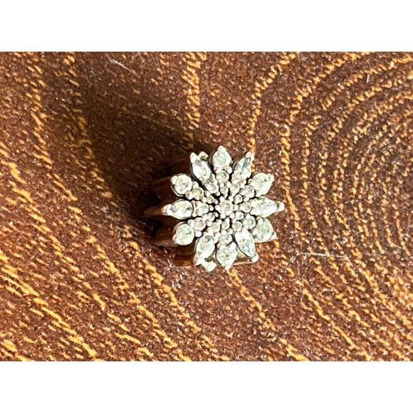 Authentic Pandora Ice Crystal Sterling Silver Charm 925 ALE Retired - Picture 3 of 4